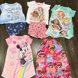 Disney Kids Pajama Set with Minnie and Princesses dress
